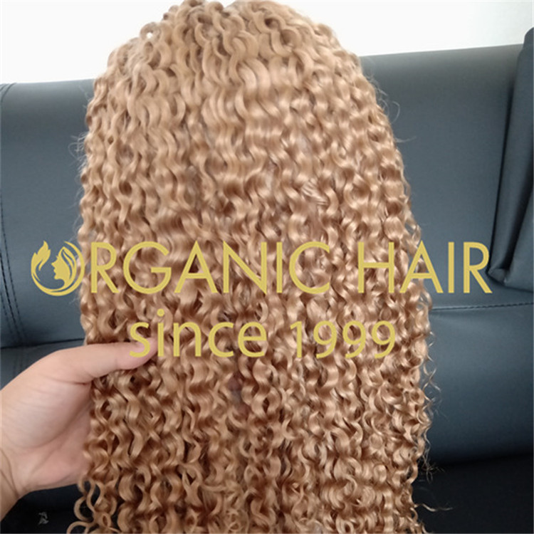 Customized 130 density,Deep curly full lace wig at a wholesale price A58